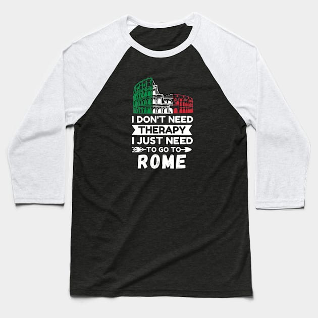 Rome Baseball T-Shirt by footballomatic